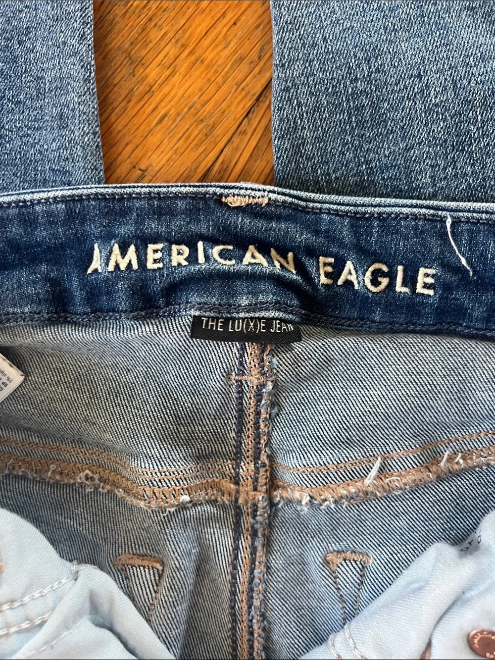 American Eagle Outfitters Dark and Mid Blue Skinny Jeans Duo